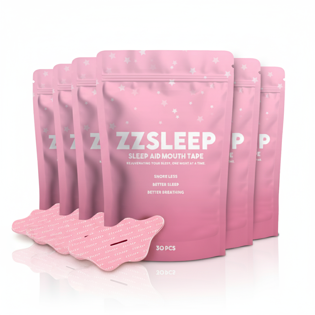 ZZSLEEP Beauty Mouth Tape - Pink Lip Tape for Nasal Breathing, Anti-Snoring & Skin-Friendly Sleep Support