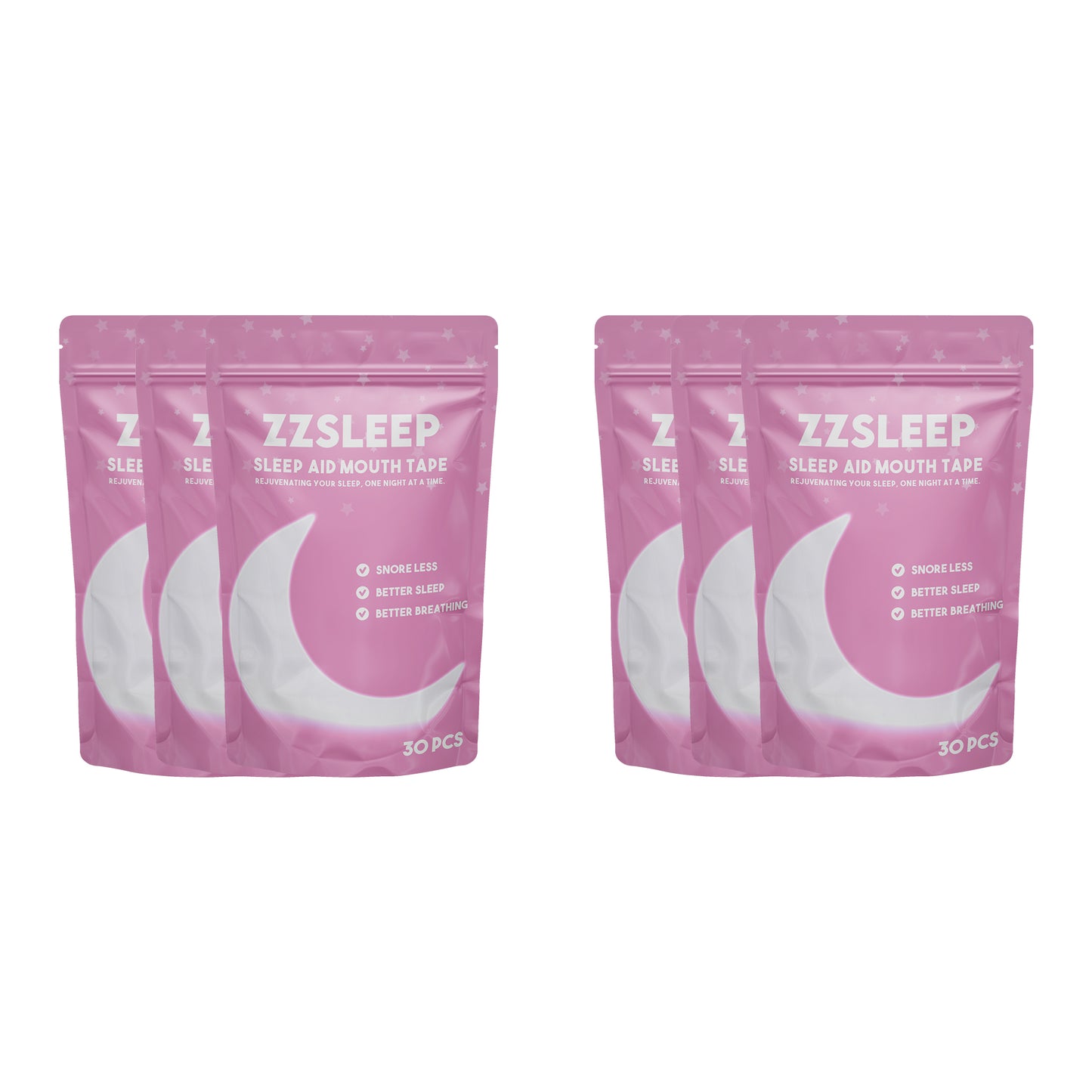 Pink ZZSLEEPTAPE - Breathable Mouth Tape for Rest & Recovery