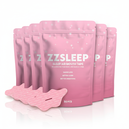 ZZSLEEP Beauty Mouth Tape - Pink Lip Tape for Nasal Breathing, Anti-Snoring & Skin-Friendly Sleep Support