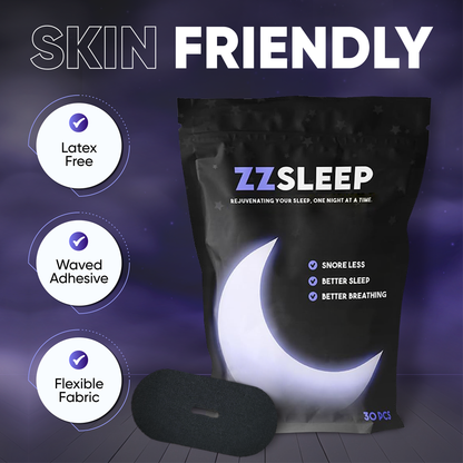 ZZSLEEPTAPE - Breathable Mouth Tape for Rest & Recovery. Prevents Snoring and Improves Nasal Oxygen Intake