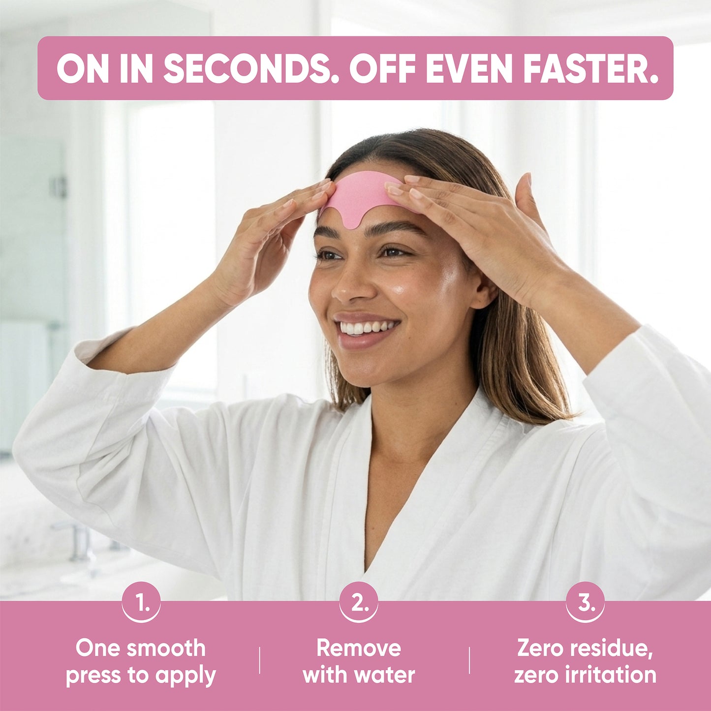 ZZSLEEP Forehead Relax Patches | Overnight Forehead Tape for Smoother-Looking Skin (30 Pairs)