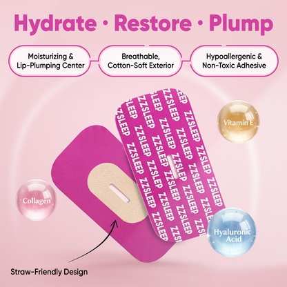 ZZSLEEP Restore Hydrating Mouth Tape – Collagen + Hyalaraunic Acid + Vitamin E Infused