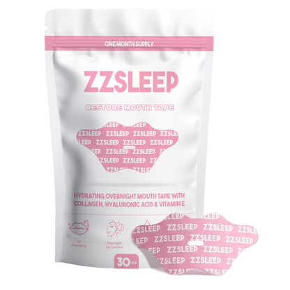 ZZSLEEP Restore Hydrating Mouth Tape – Collagen + Hyalaraunic Acid + Vitamin E Infused
