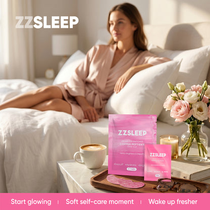 ZZSLEEP Under Eye Patches with GHK-Cu Copper Peptides, Caffeine & Hyaluronic Acid – Hydrating Under Eye Masks for Puffy Eyes, Dark Circles & Fine Lines – 12 Pairs