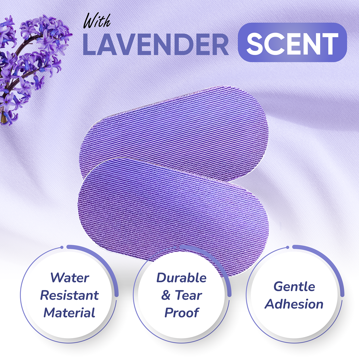 ZZSLEEPTAPE - Purple Breathable Tape with Lavender Scent, Gentle Adhesion, Pain-Free Removal, Hypoallergenic & Skin-Friendly, Athletic, Sports Premium Silk Tape