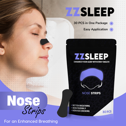 ZZSleep Nasal Strips – Breathe Better, Snore Less, Sleep Deeper