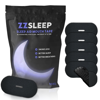 ZZSLEEPTAPE - Breathable Mouth Tape for Rest & Recovery. Prevents Snoring and Improves Nasal Oxygen Intake